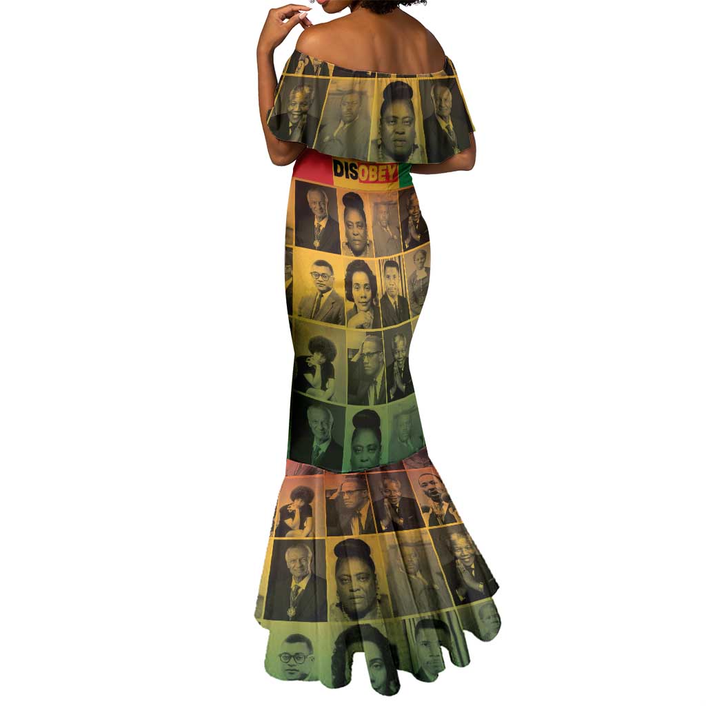 Disobey Freedom Fighters Mermaid Dress African American Heroes - African Pride
