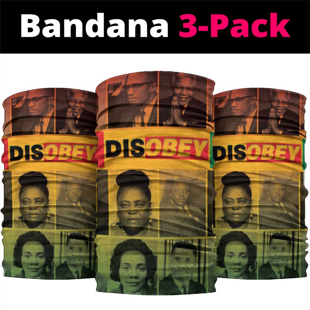 Disobey Freedom Fighters Neck Gaiter African American Heroes - African Pride
