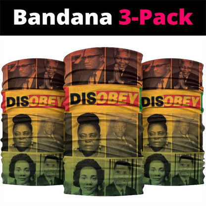 Disobey Freedom Fighters Neck Gaiter African American Heroes - African Pride