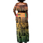 Disobey Freedom Fighters Off Shoulder Maxi Dress African American Heroes - African Pride