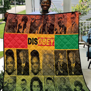 Disobey Freedom Fighters Quilt African American Heroes - African Pride