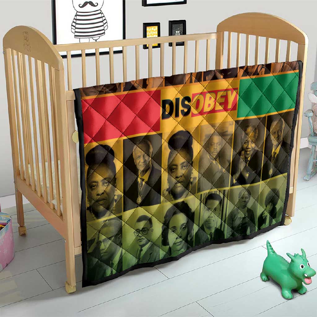 Disobey Freedom Fighters Quilt African American Heroes - African Pride