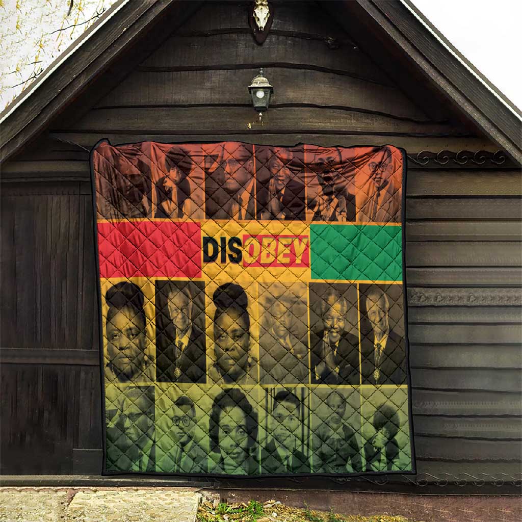 Disobey Freedom Fighters Quilt African American Heroes - African Pride
