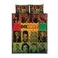 Disobey Freedom Fighters Quilt Bed Set African American Heroes - African Pride