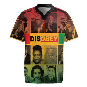 Disobey Freedom Fighters Rugby Jersey African American Heroes - African Pride
