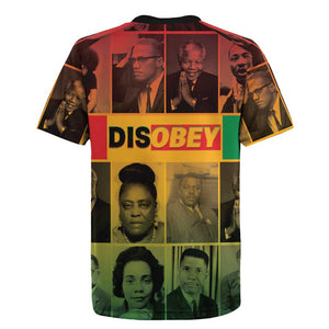 Disobey Freedom Fighters Rugby Jersey African American Heroes - African Pride