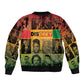 Disobey Freedom Fighters Sleeve Zip Bomber Jacket African American Heroes - African Pride