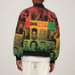 Disobey Freedom Fighters Sleeve Zip Bomber Jacket African American Heroes - African Pride