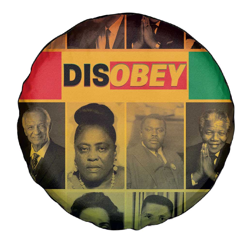 Disobey Freedom Fighters Spare Tire Cover African American Heroes - African Pride