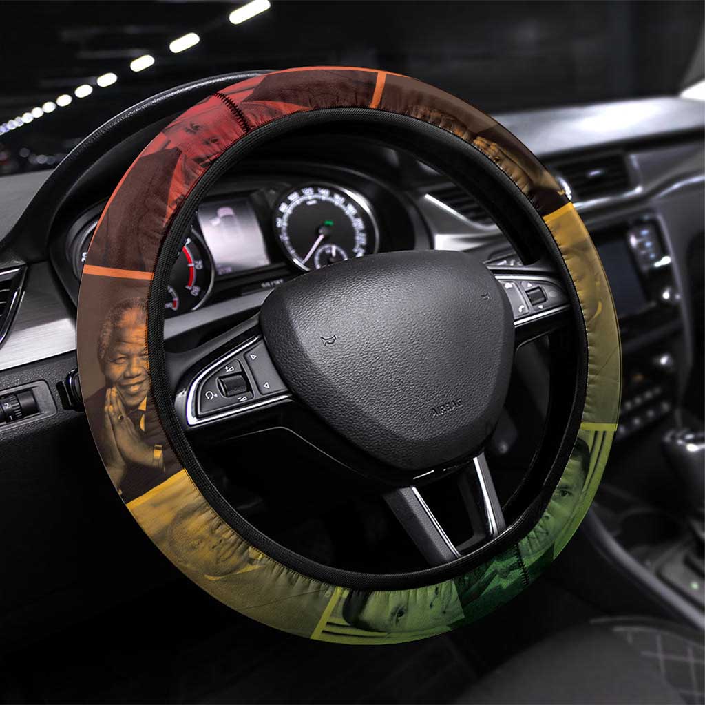 Disobey Freedom Fighters Steering Wheel Cover African American Heroes - African Pride