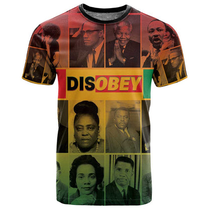 Disobey Freedom Fighters T shirt African American Heroes - African Pride