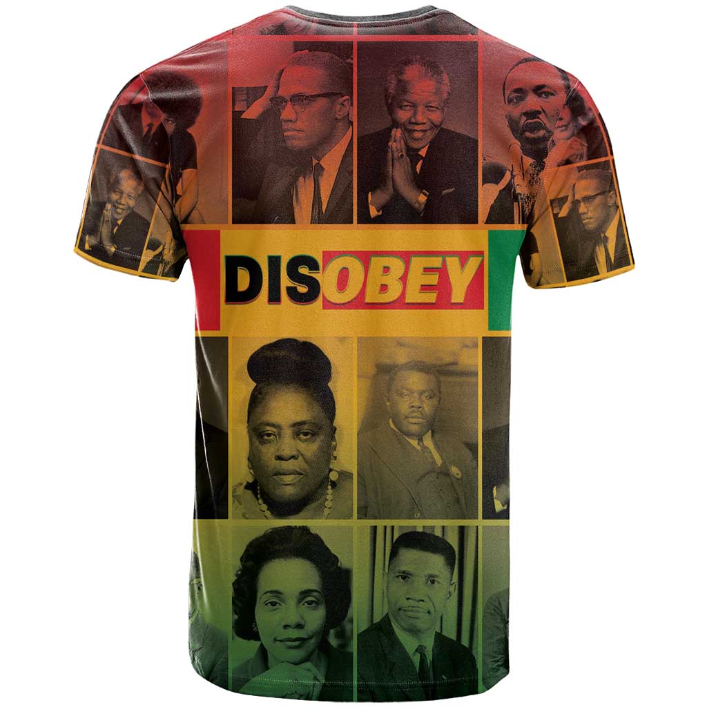 Disobey Freedom Fighters T shirt African American Heroes - African Pride