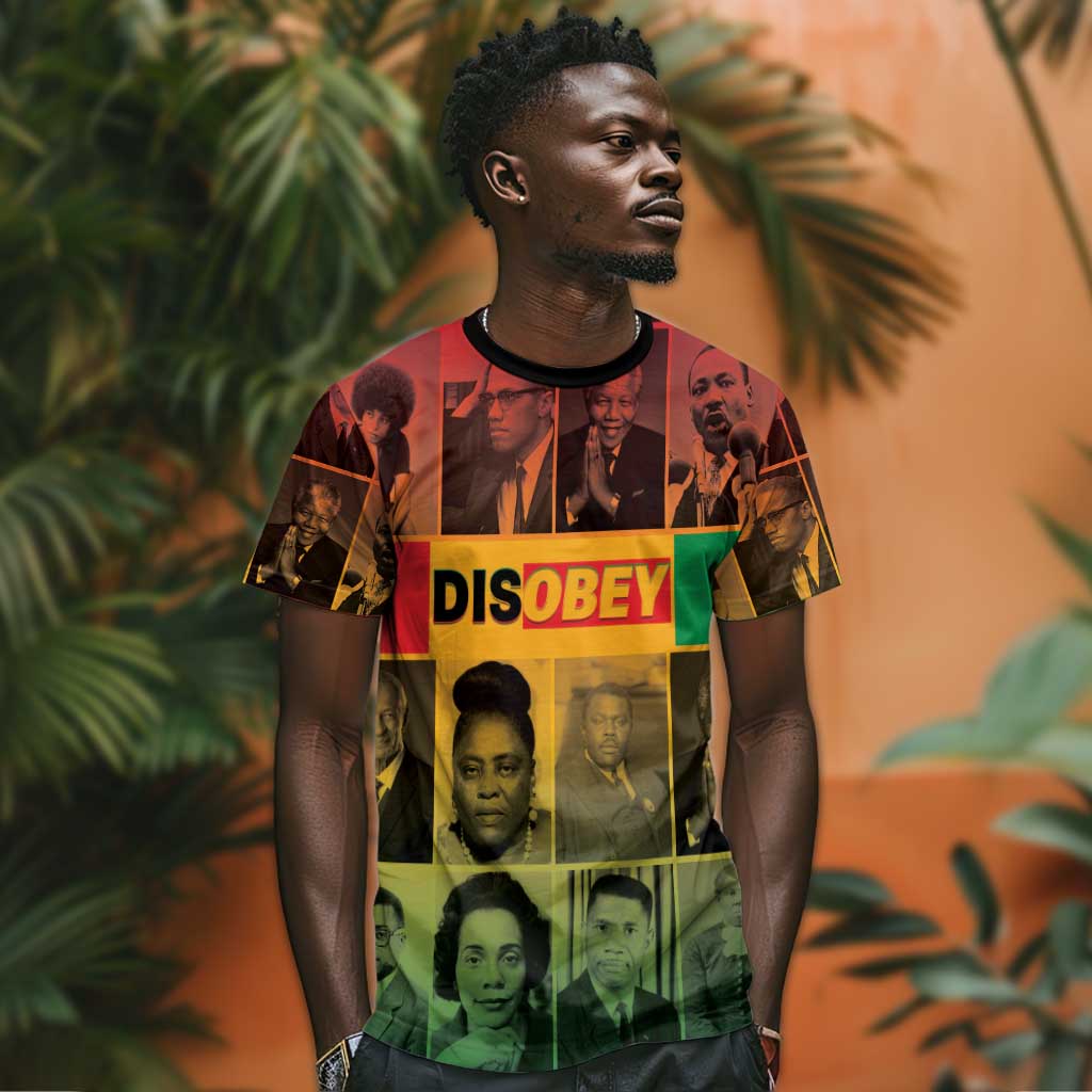 Disobey Freedom Fighters T shirt African American Heroes - African Pride