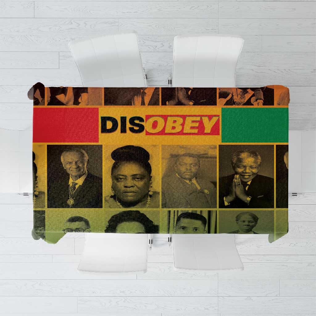 Disobey Freedom Fighters Tablecloth African American Heroes - African Pride