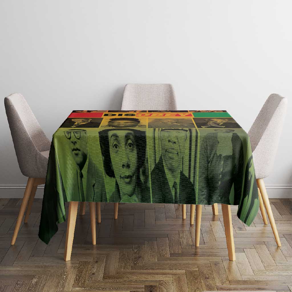Disobey Freedom Fighters Tablecloth African American Heroes - African Pride