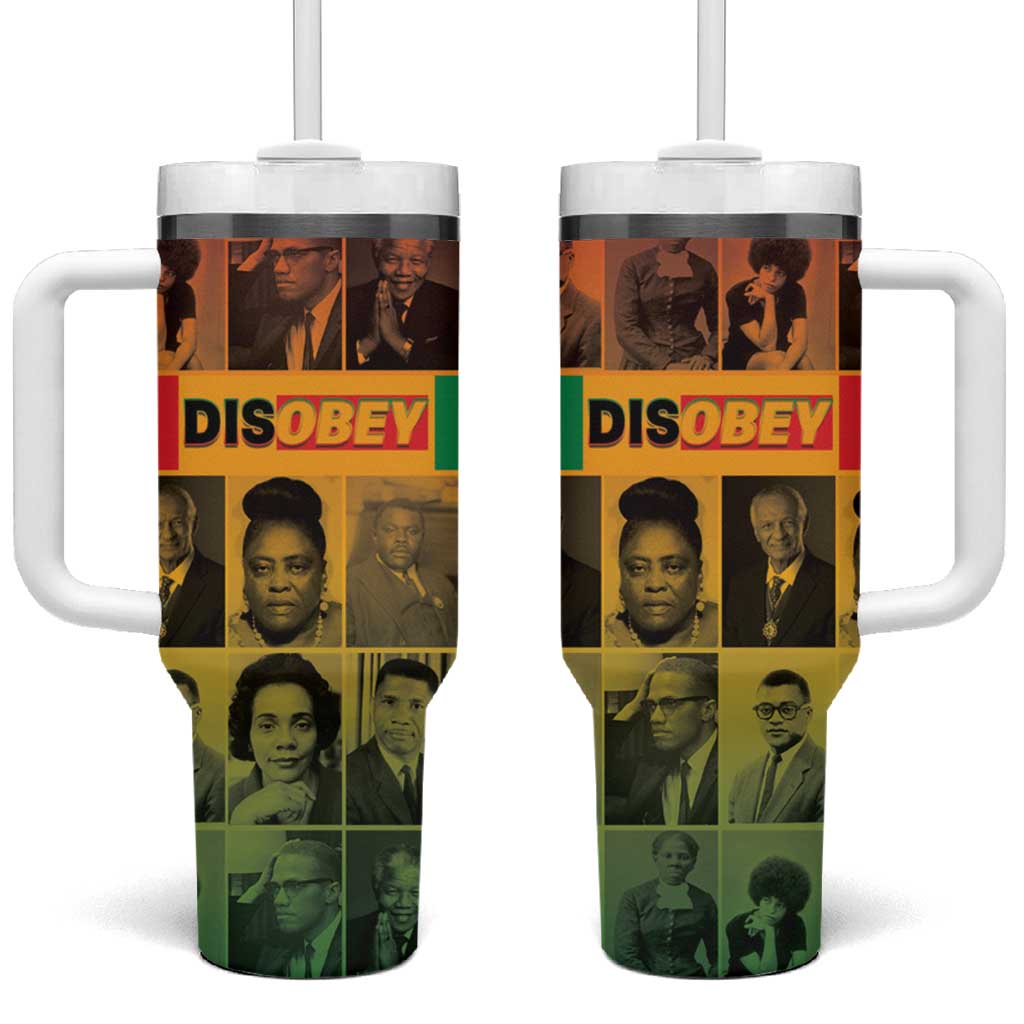 Disobey Freedom Fighters Tumbler With Handle African American Heroes - African Pride