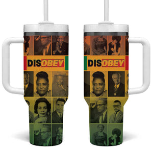 Disobey Freedom Fighters Tumbler With Handle African American Heroes - African Pride