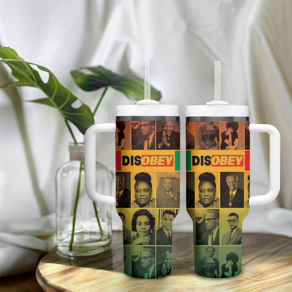 Disobey Freedom Fighters Tumbler With Handle African American Heroes - African Pride