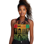 Disobey Freedom Fighters Women Sleeveless Polo Shirt African American Heroes - African Pride