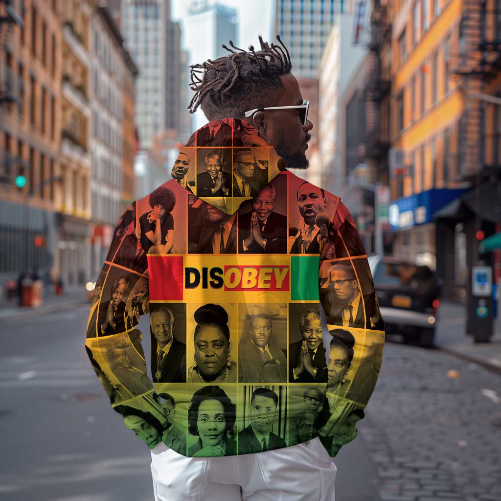 Disobey Freedom Fighters Zip Hoodie African American Heroes - African Pride