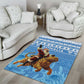 Afro Somalia Christmas Area Rug Black Santa Riding Leopard - African Pattern