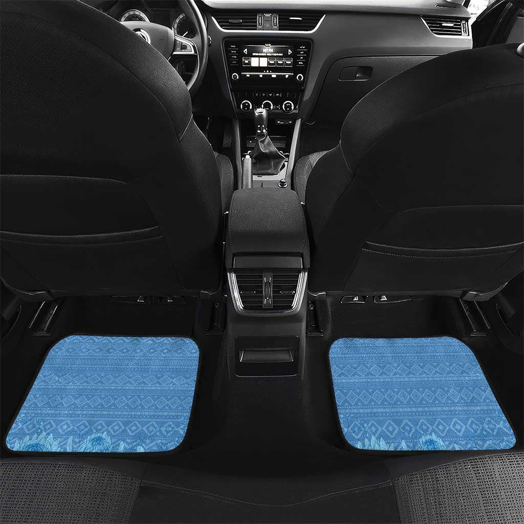 Afro Somalia Christmas Car Mats Black Santa Riding Leopard - African Pattern