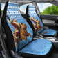 Afro Somalia Christmas Car Seat Cover Black Santa Riding Leopard - African Pattern