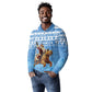 Personalized Afro Somalia Christmas Long Sleeve Polo Shirt Black Santa Riding Leopard - African Pattern