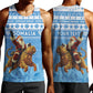 Personalized Afro Somalia Christmas Men Tank Top Black Santa Riding Leopard - African Pattern