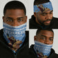 Afro Somalia Christmas Neck Gaiter Black Santa Riding Leopard - African Pattern - African Pride