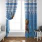 Afro Somalia Christmas Window Curtain Black Santa Riding Leopard - African Pattern