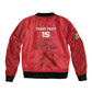 Custom Afro Seychelles Football Bomber Jacket Pirate Parrot