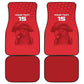 Custom Afro Seychelles Football Car Mats Pirate Parrot