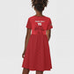 Custom Afro Seychelles Football Kid Short Sleeve Dress Pirate Parrot