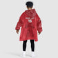 Custom Afro Seychelles Football Kid Wearable Blanket Hoodie Pirate Parrot