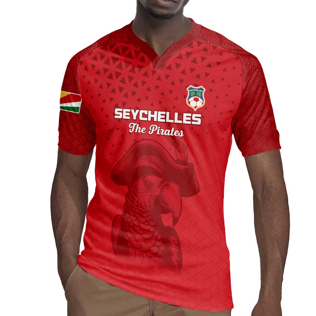 Custom Afro Seychelles Football Rugby Jersey Pirate Parrot