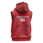 Custom Afro Seychelles Football Sleeveless Zip Hoodie Pirate Parrot - African Pride