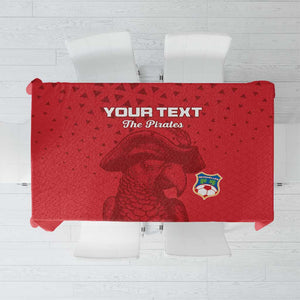 Custom Afro Seychelles Football Tablecloth Pirate Parrot
