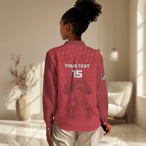 Custom Afro Seychelles Football Women Casual Shirt Pirate Parrot LT15
