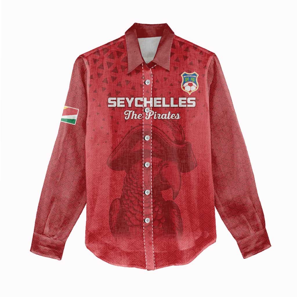 Custom Afro Seychelles Football Women Casual Shirt Pirate Parrot LT15