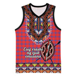Afro Kenya Maasai Shuka Personalized Basketball Jersey Maasai Shield Mix Dashiki - African Pride
