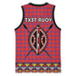 Afro Kenya Maasai Shuka Personalized Basketball Jersey Maasai Shield Mix Dashiki - African Pride