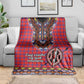 Afro Kenya Maasai Shuka Personalized Blanket Maasai Shield Mix Dashiki