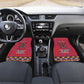 Afro Kenya Maasai Shuka Personalized Car Mats Maasai Shield Mix Dashiki