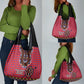 Afro Kenya Maasai Shuka Personalized Grocery Bag Maasai Shield Mix Dashiki