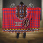Afro Kenya Maasai Shuka Personalized Hooded Blanket Maasai Shield Mix Dashiki
