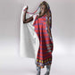Afro Kenya Maasai Shuka Personalized Hooded Blanket Maasai Shield Mix Dashiki