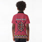 Afro Kenya Maasai Shuka Personalized Kid Polo Shirt Maasai Shield Mix Dashiki