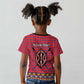 Afro Kenya Maasai Shuka Personalized Kid T shirt Maasai Shield Mix Dashiki