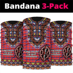 Afro Kenya Maasai Shuka Neck Gaiter Maasai Shield Mix Dashiki LT15